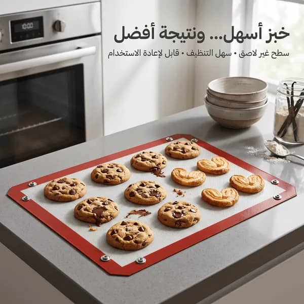 بديل صواني الفرن السيليكوني — مقاوم للحرارة، غير لاصق، سهل التنظيف وقابل لإعادة الاستخدام