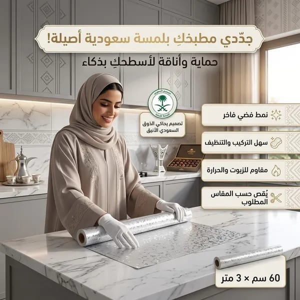 ورق لاصق مقاوم للحرارة(3 متر)