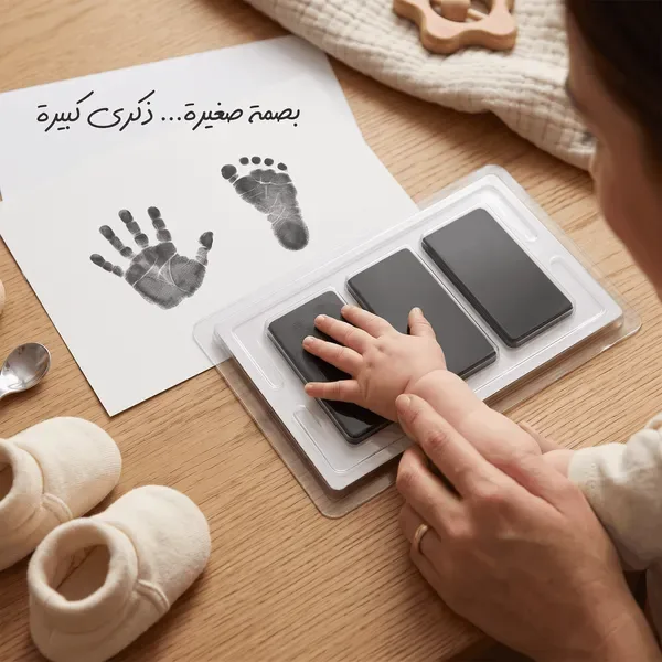 • طابعة بصمة يد وقدم الطفل الصحية هدية طفلك