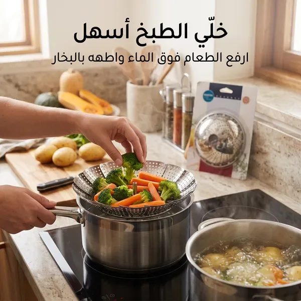 سلة بخار قابله للطى
